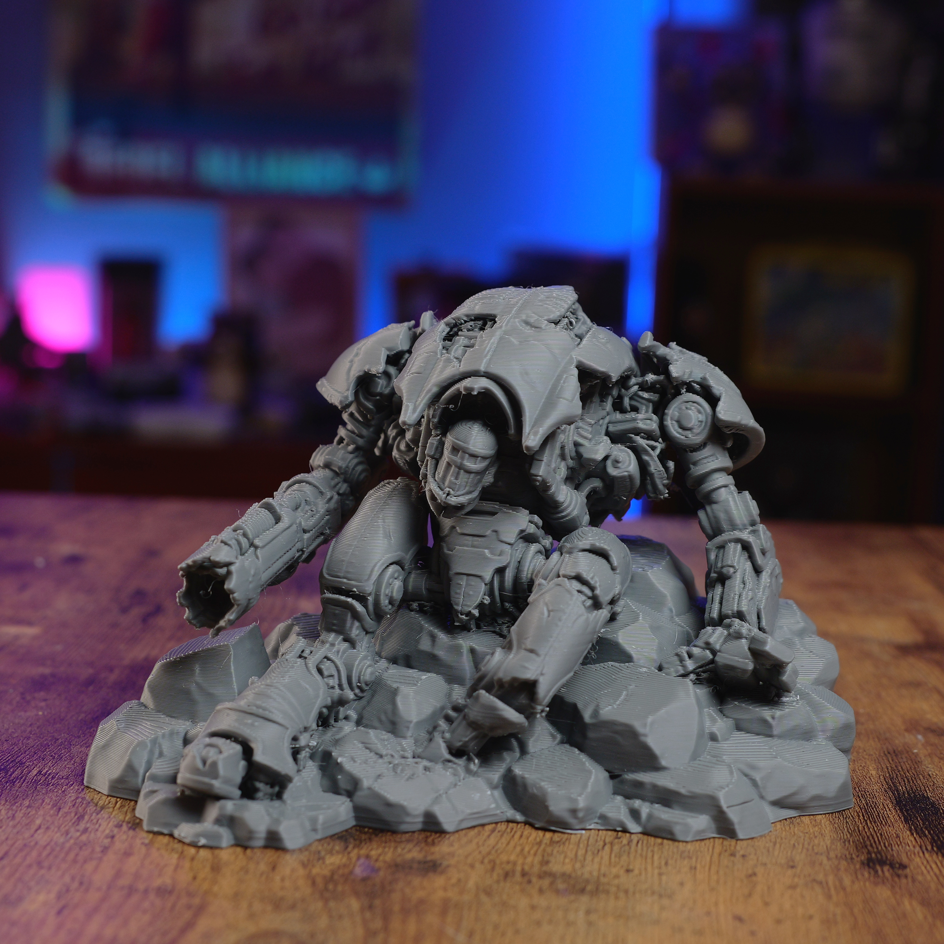 Actual unpainted Collapsed Mech terrain